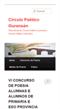 Mobile Screenshot of circulopoeticoorensano.com