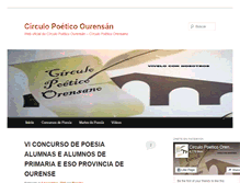 Tablet Screenshot of circulopoeticoorensano.com